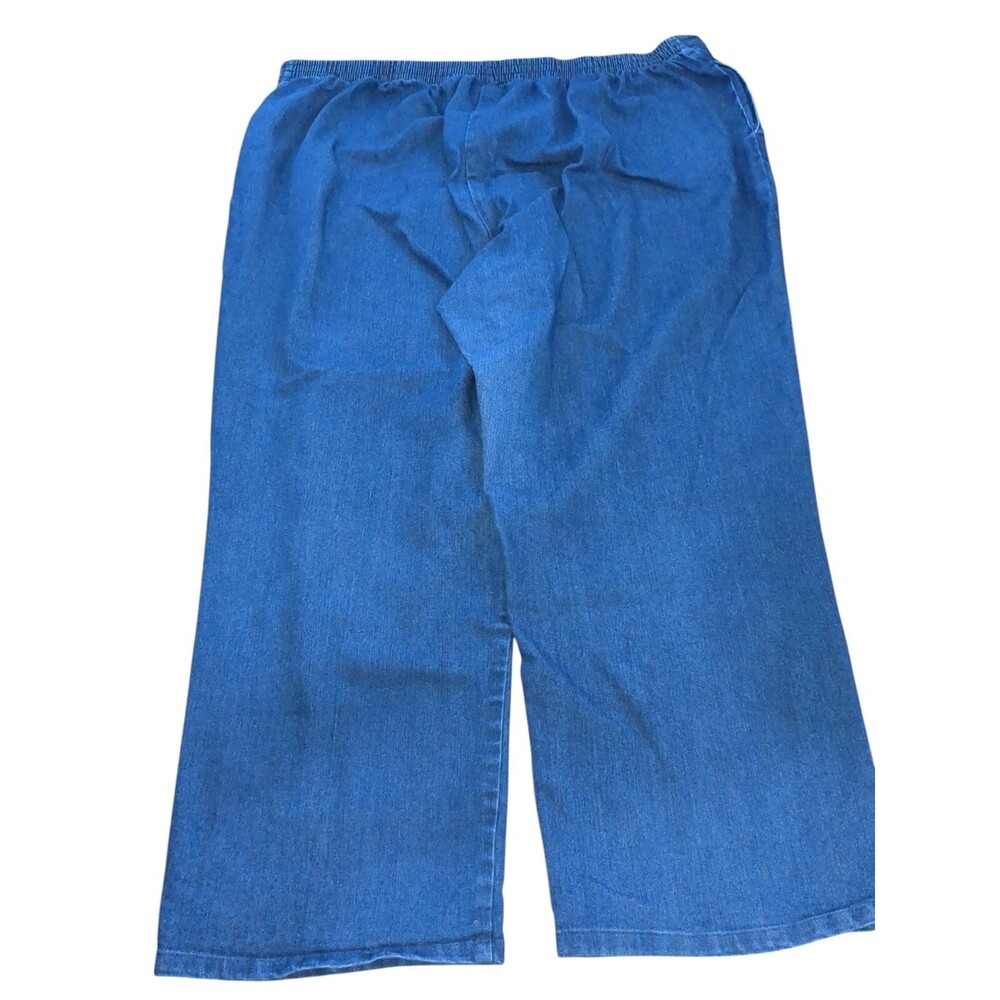 Alfred Dunner Jeans Womens Plus size 22W Blue Stretch Denim New Back Elastic